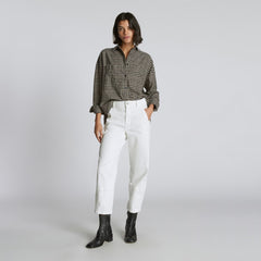 The Boxy Oxford | Falcon Mini Plaid