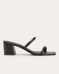The Double Strap Heel | Black