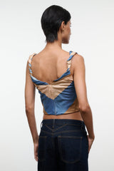 OLIVIA SILK TOP | DESERT STRIPE
