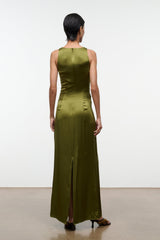 SELENE SILK DRESS | PEAR