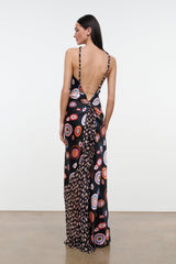 CHARLI SILK DRESS | MILLEFIORE MULTI