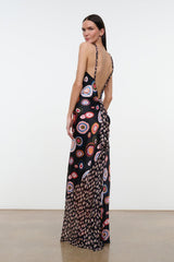 CHARLI SILK DRESS | MILLEFIORE MULTI