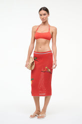 LEVANTE COVERUP SKIRT | RIVIERA FLAME