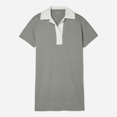 The Organic Cotton Polo Dress | Clay