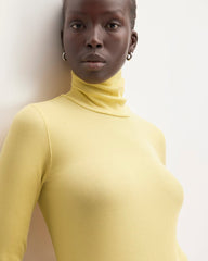The Luxe Rib Turtleneck | Raffia
