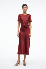 MARCEL SILK DRESS | SANGRIA
