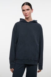 LOUNGE TERRY HOODIE | WASHED BLACK