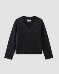 The Cozy-Stretch V-Neck Sweater | Charcoal