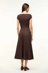 SHORT SLEEVE WELLS DRESS | EARTH
