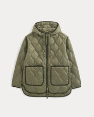 ReNew Quilted Hooded Liner | Lichen Green