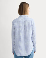 The Must-Have Shirt in Linen | Bluebell / Bone