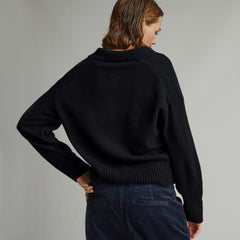 The Cashmere Polo | Black