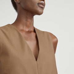 The Structured Cotton Jumpsuit | Toasted Coconut