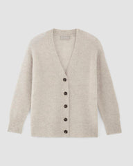 The Alpaca Oversized Cardigan | Almond