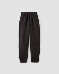 The Linen Pull-On Barrel Pant | Black