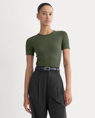 The Luxe Rib Crew | Dark Forest