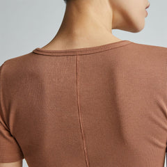 The Luxe Rib Crew | Toasted Coconut