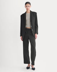 Straight-Leg Trouser in Tailor Twill | Black