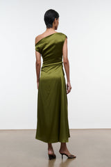 PHARE SILK DRESS | PEAR
