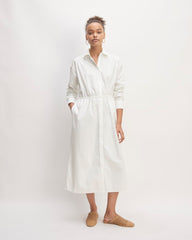 The Supima® Cotton Midi Shirt Dress | White