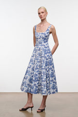 WELLS DRESS | BLUE TOILE