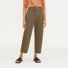 The Utility Barrel Pant | Dark Moss | Regular