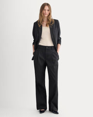 Wide-Leg Trouser in Buttersmooth | Black | 32" Inseam