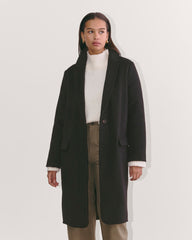 The Topcoat in Wool | Black