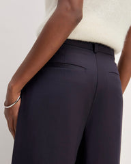 The Italian Wool Way-High® Drape Pant | Navy