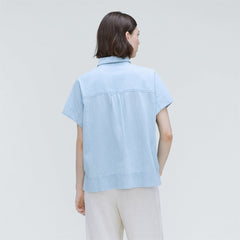 The Short-Sleeve Box Shirt | Icy Blue