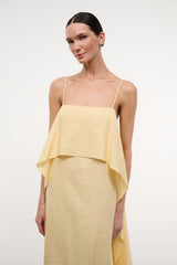 VALENCIA LINEN DRESS | BUTTER