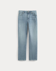 Low-Rise Straight Jean | Tungsten Scratch