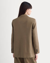 The Oversized Blazer in Buttersmooth | Deep Taupe