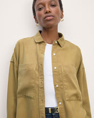 The Boxy Overshirt in Buttersoft | Fennel Seed
