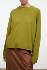 Serrano Cashmere Relaxed Crew | Pear