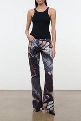 Franky Flare Jean | Butterfly Sky