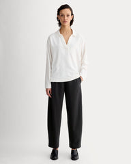 The Off-Duty Barrel Pant | Black