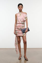 ATHENA SILK DRESS | TAPESTRY ROSE
