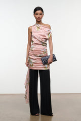 ATHENA SILK DRESS | TAPESTRY ROSE