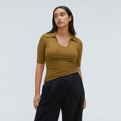 The Super-Soft Short Sleeve Polo | Tapenade