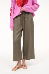 MATEO LINEN CROPPED PANT | THYME