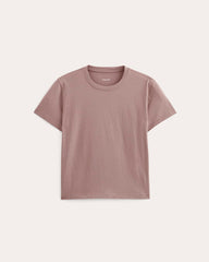 The Box-Cut Tee in Essential Cotton | Rose Dusk | No Pocket