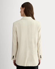 The Oversized Blazer in Stretch Linen | Birch