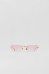 ALO Wire Frame Sunglasses - Gold/Pink Gradient