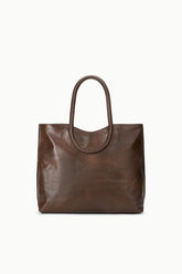 Maude North South Tote | Espresso Distressed