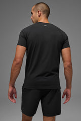 ALO Vapor Crewneck Short Sleeve - Black