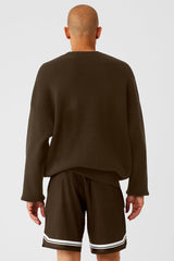 Scholar Crew Neck Sweater - Espresso
