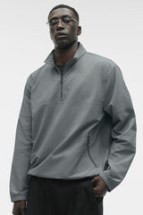 Light Weight Takeaway Track Pullover - Monument
