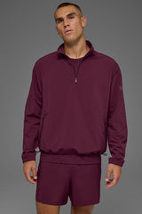 Light Weight Takeaway Track Pullover - Burgundy