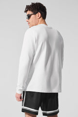 Double Take Long Sleeve Crew - White